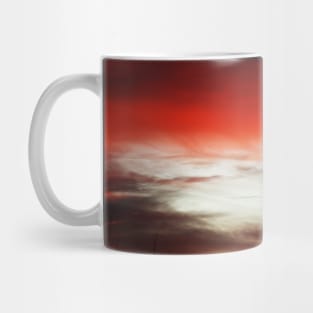 Red Blurry Sky Mug